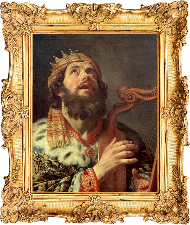 King David Playing the Harp